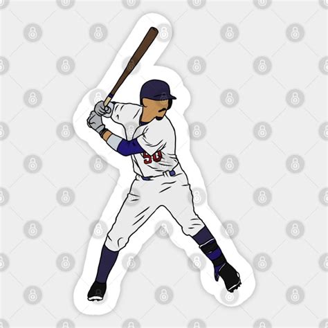 Mookie Betts Batting Stance - Mookie Betts - Sticker | TeePublic