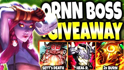 Teaching a Sett WHO IS THE REAL ORNN BOSS of TOP LANE +Skins GIVEAWAY 🔥 ...