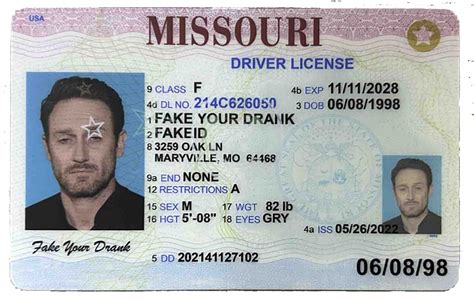 FakeYourDrank - New Missouri Fake ID