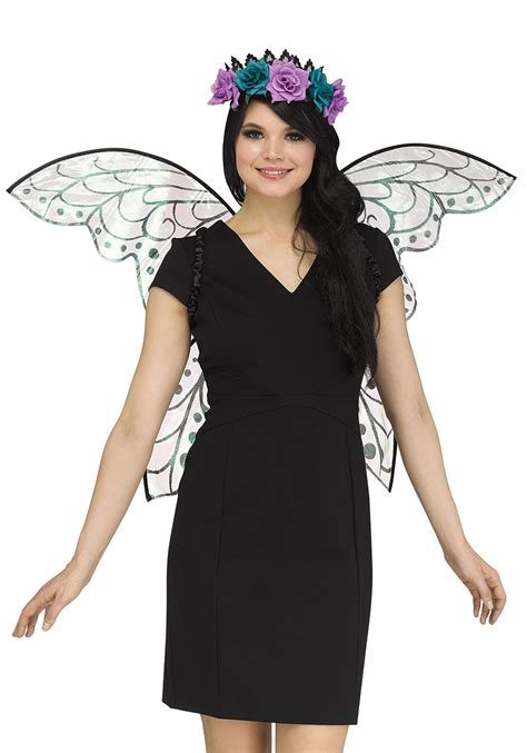 Fairy Dark Wings w/ Flowers