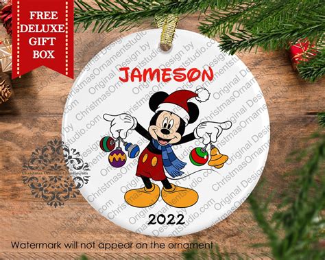 Mickey Mouse Christmas Ornament-disney Ornament-unique Ornament-kid ...