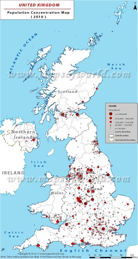 UK Population Map | UK map by Population | England map, Map, Europe map