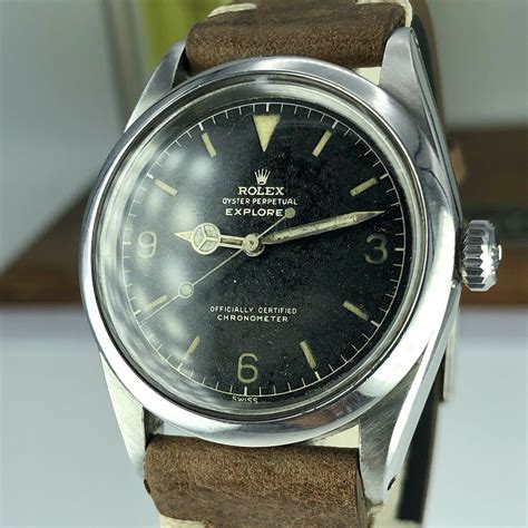 1960 Rare Vintage Rolex Explorer 1016 ’OCC’ Gilt Radium Dial - Awadwatches