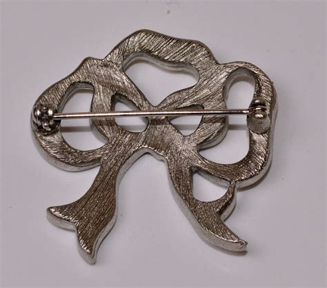 Bow Brooch Vintage Marcasite and Rhinestone Pin - Etsy