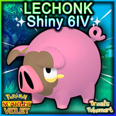 LECHONK Shiny 6IV / Pokemon Scarlet and Violet / Lv1 Ready to - Etsy