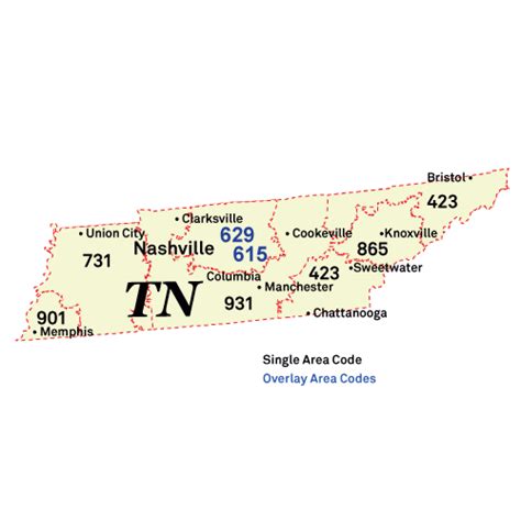 Tn Area Code Map | Images and Photos finder