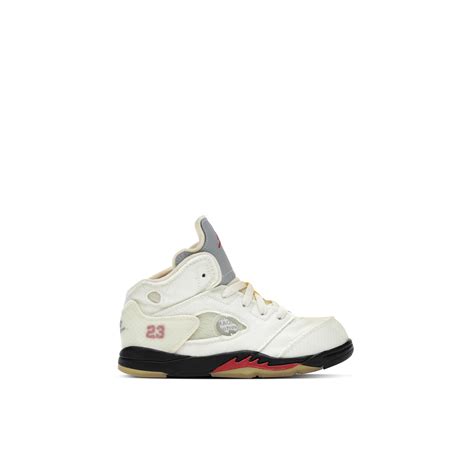 Off-White x Air Jordan 5 Retro SP TD Sail | CV4828-100 | Laced