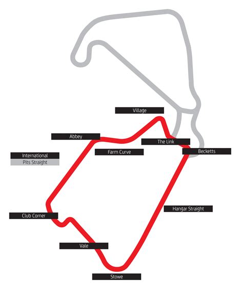 Silverstone International Circuit Map