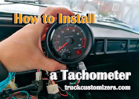 Installing a Tachometer in Your Vehicle