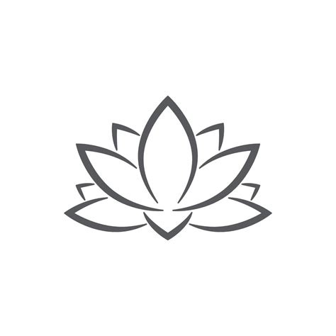 linear lotus logo templates. Vector floral linear lotus logo. Design ...