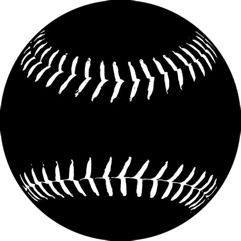 Black Softball Clip Art at Clker.com - vector clip art online, royalty free & public domain