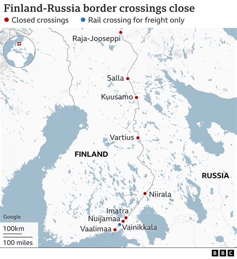 Finland to close entire Russian border after migrant surge - BBC News