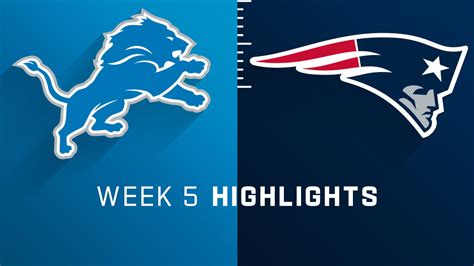 Detroit Lions vs. New England Patriots highlights | Week 5