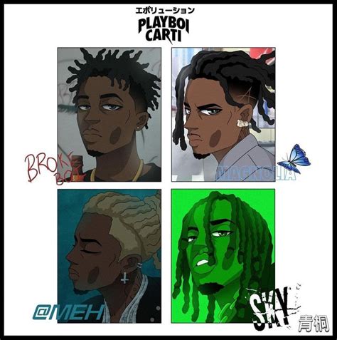 Playboi carti art | Album artwork cover art, Swag cartoon, Rapper and anime