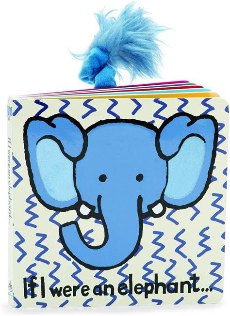 Amazon.com: Jellycat Baby Touch and Feel Board Books, If I were an Elephant : Toys & Games