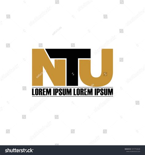 Ntu Letter Monogram Logo Design Vector Stock Vector (Royalty Free) 1977754628 | Shutterstock