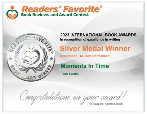 Readers' Favorite International Book Awards for 2023 - Moments In Time