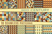 Mid Century Modern Patterns | Background Graphics ~ Creative Market