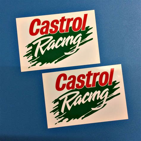 CASTROL RACING OIL STICKERS