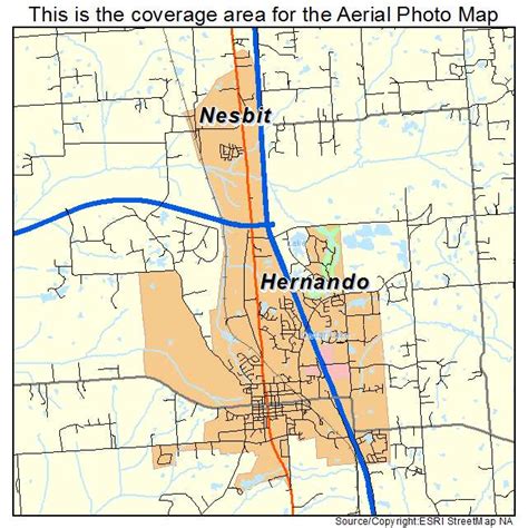 Aerial Photography Map of Hernando, MS Mississippi