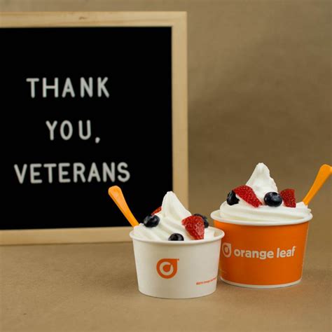 Orange Leaf Offers Veterans Free Froyo and Announces New Flavors ...