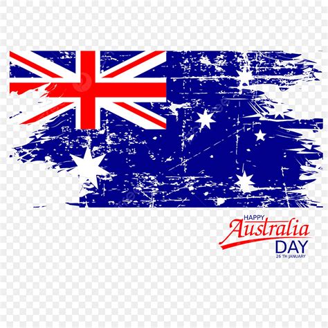 Grunge Vector Australia Flag Happy Australia Day, Australia, Flag, Happy PNG and Vector with ...