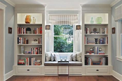 60 Best Window Seat Design Ideas | Home library rooms, Bookshelves in bedroom, Bookshelves built in