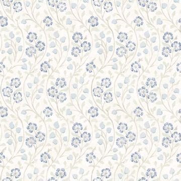 3119-13053 - Patsy Beige Floral Wallpaper - by Chesapeake