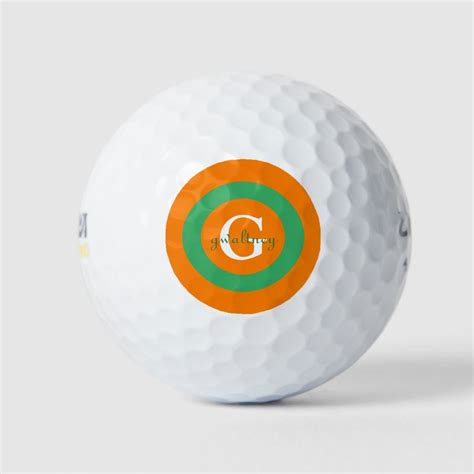 Monogram with Name | Personalized - Golf Balls | Zazzle