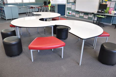 This Whiteboard Table configuration is created by combining 3 Kidney Tables. Such a fun way to ...