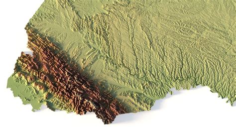 Ukraine terrain 3D model | Custom 3D Models and 3D Maps