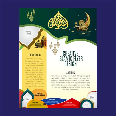 Islamic poster design template 21771649 Vector Art at Vecteezy