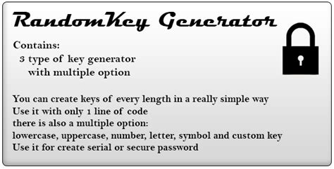 RandomKey Generator - code.market