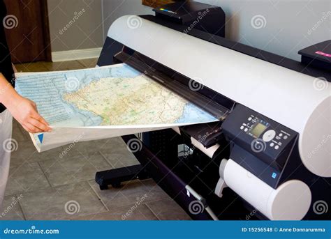 Wide Format Printer (Plotter) Stock Photo - Image: 15256548