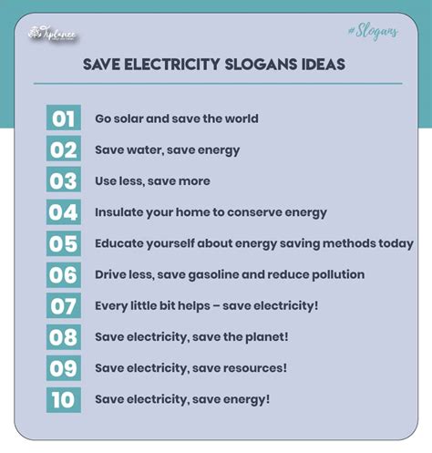 Creative Save Electricity Slogans Ideas - Tiplance