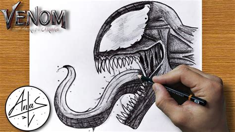 How To Draw Venom | Sketch Tutorial (Step by Step) - YouTube