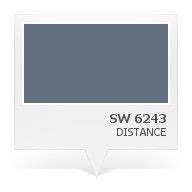 SW 6243 - Distance The color I painted Carter's room (satin) | Blue ...