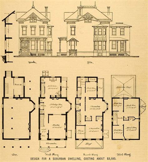 victorian house floor plans - Google Search | Victorian house plans, Mansion floor plan, Vintage ...