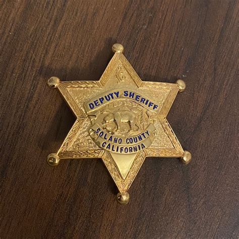 Solano County California Deputy Sheriff Badge - Etsy