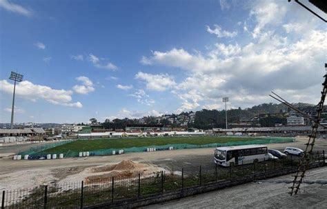 Renovation works at the JLN Stadium (Polo Ground), home of Shillong Lajong is in full swing; the ...