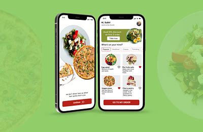 Food App Mockup designs, themes, templates and downloadable graphic elements on Dribbble