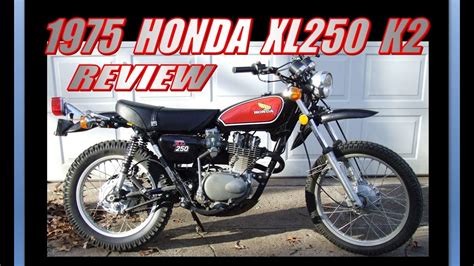 1975 Honda XL250 Review - YouTube