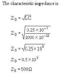 DETERMINING CHARACTERISTIC IMPEDANCE-Cont.