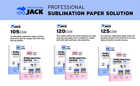 Amazon.com: Printers Jack: Sublimation Paper