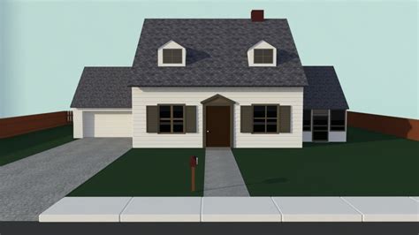 simple house 3d model