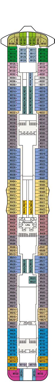 Sky Princess Deck plan & cabin plan