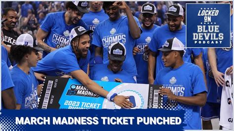 Duke Men's Basketball March Madness Ticket Punched | Duke Blue Devils ...