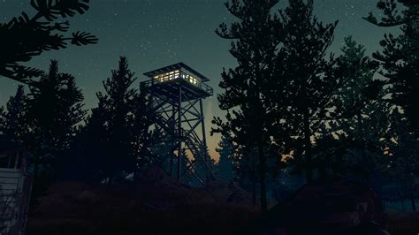 Firewatch, Video Games, Night, Forest, Trees, Stars Wallpapers HD / Desktop and Mobile Backgrounds