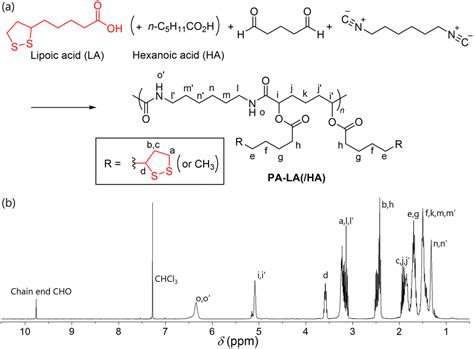 Passerini polymerization of α-lipoic acid for dynamically crosslinking ...