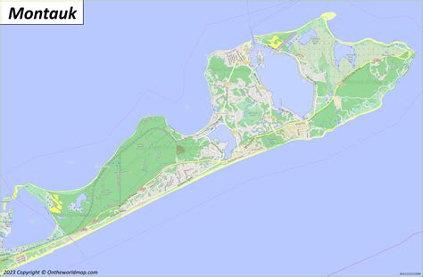 Montauk Map | The Hamptons, Long Island, New York, U.S. | Discover Montauk with Detailed Maps